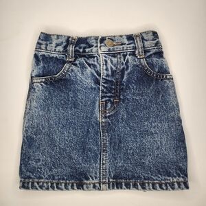 Vintage Jordache Frills Acid Wash Denim Skirt Girls Size 4